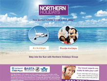 Tablet Screenshot of northern-holidays.com